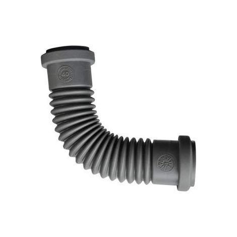 Jardibric – Raccord d'évacuation PVC flexible F/F 40 mm – Manchette ajustable – Résistant aux produits chimiques – Pour systèmes de drainage (1/5)
