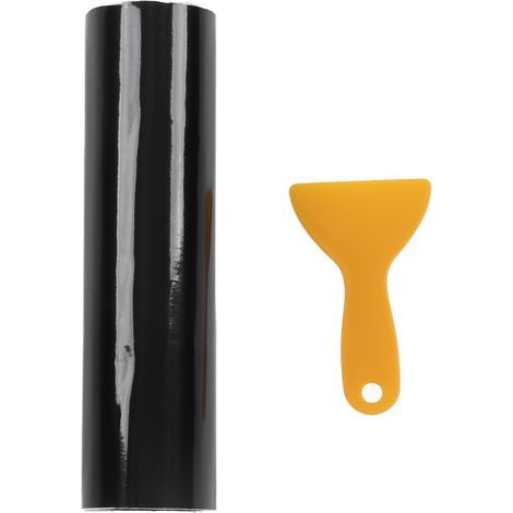 Tira parasol negra brillante para parabrisas de coche/furgoneta, 140x20cm, adhesivo universal de PVC para parabrisas de automóviles. (1/5)