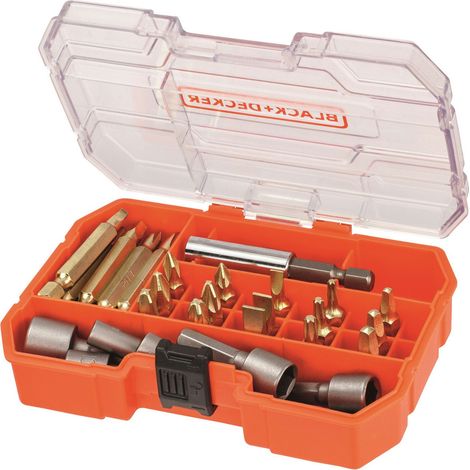 Valigetta da 32 punte per foratura e avvitamento BLACK+DECKER A7229-XJ legno cemento metallo portabit magnetico (1/2)