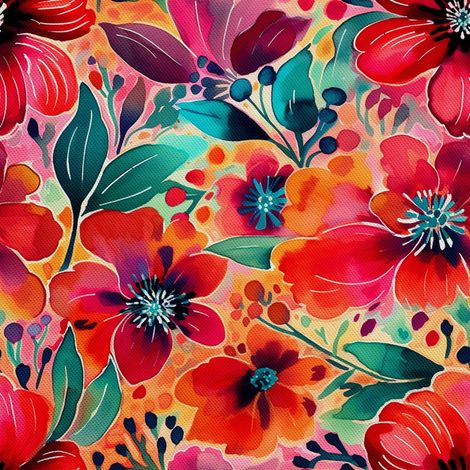 Tela decorativa para exteriores Oxford - Flores - DX2934 (1/5)