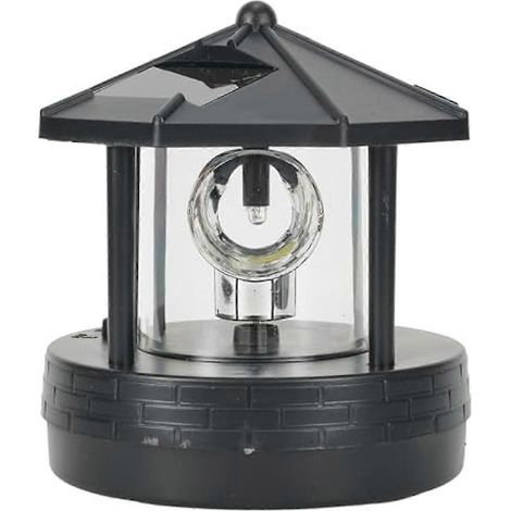 Phare solaire à LED, lampe rotative à 360 degrés, éclairage paysager, Géorgie-AquaForge