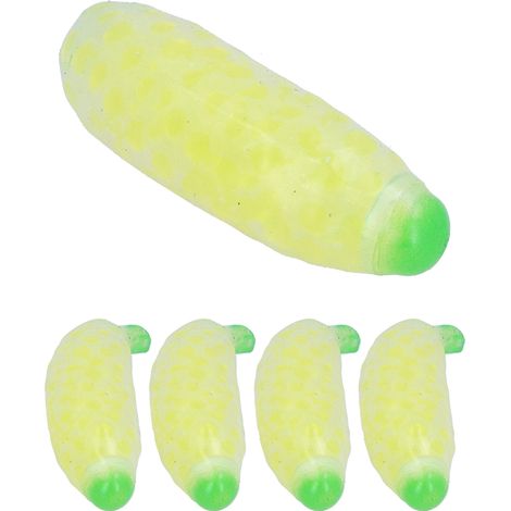 Lot de 5 balles anti-stress banane pour la décompression des poignets et le soulagement du stress. (1/5)