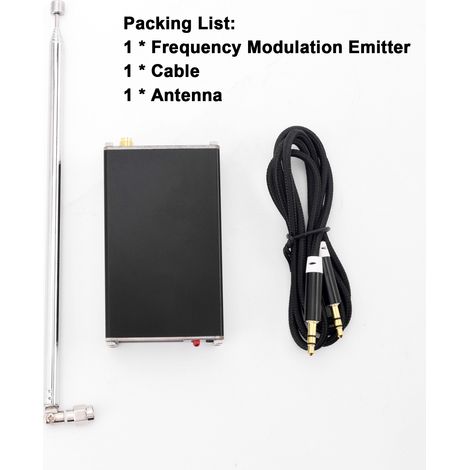 Emettitore di modulazione di frequenza da 0,5 W 76-108 Mhz 500 mW Display digitale Dispositivo di trasmissione stereo Interfaccia di tipo C con distanza di trasmissione di 2000 M per chiese Stazione d (1/5)