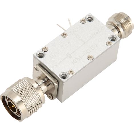 Amplificateur RF à large bande 10 MHz – 6 GHz, 50 V CC, en alliage d'aluminium, bloqueur de courant continu RF, amplificateur RF à large bande (1/5)