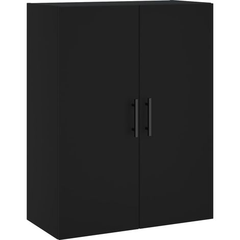 Armario de pared negro 69,5x34x90 cm vidaXL