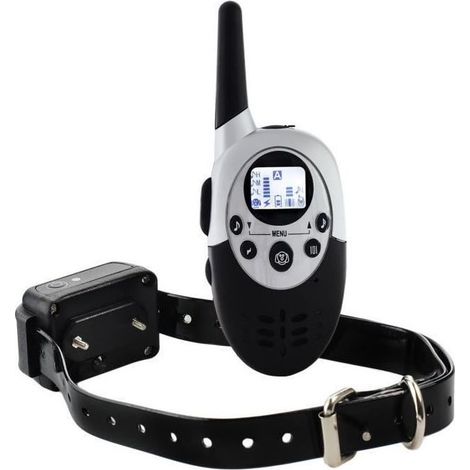 Ecent M86 collier de dressage de chien électrique rechargeable étanche télécommandé sans fil à portée de 1000 mètres avec LCD écran (1/4)