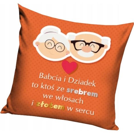 FUNDA DE ALMOHADA 40x40 Regalo para el DÍA DE LOS ABUELOS W06A