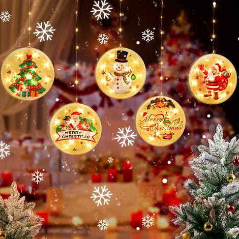 5 in 1 Rideau Lumineux 3D, USB cordes Guirlandes Lumineuses, Décoration Intérieur et Extérieur pour Fête Jardin Mariage Patio (1/5)