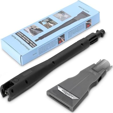 Buse haute pression améliorée, buse de rechange pour nettoyeur haute pression, buse de pulvérisation extra large avec raccord rapide pour nettoyeur haute pression Kärcher, idéal pour le (K5-K7)