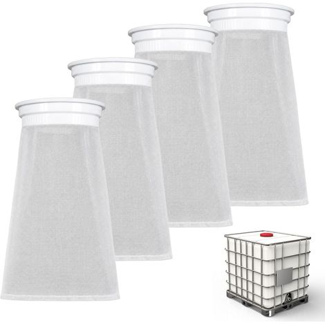 4 Pièces Filtre IBC pour Cuve à Eau, Sac Filtrant Maille Fine (1/5)