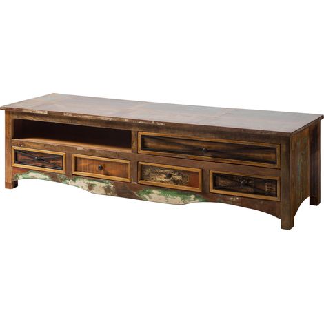TV-Board Altholz 180x55x50 mehrfarbig lackiert NATURE OF SPIRIT 133