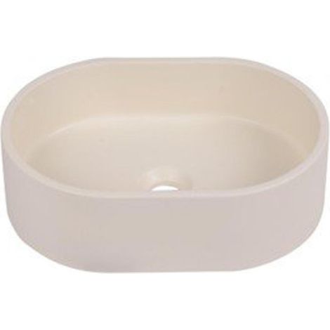 Saniclass Torino Lavabo compact - 40x28x12cm - solid surface - blanc cassé (1/2)