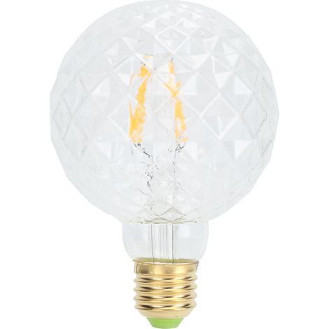 Ampoule décorative LED G95 220V 4W E27, verre transparent haute luminosité, filament vintage pour salon chambre (1/5)
