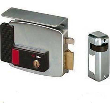 Serratura cisa elettrica per cancelli con pulsante 11731 ent 50 mm destra