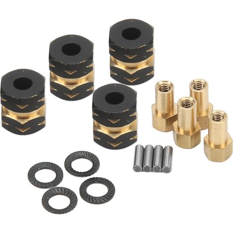 adaptateurs d'extension hexagonaux en laiton pour moyeu de roue RC Axial SCX24 AXI90081 AXI00001 1/24 (1/5)