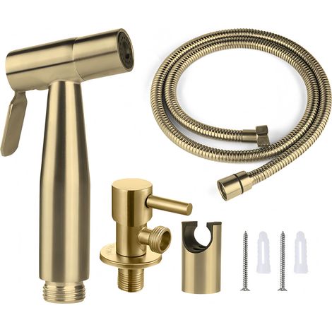 Pulvérisateur De Bidet - Acier Inoxydable 304 - Pression Eau Renforcée - Pour Hygiène Personnelle Et Lavage Intime - Kit Complet ×1