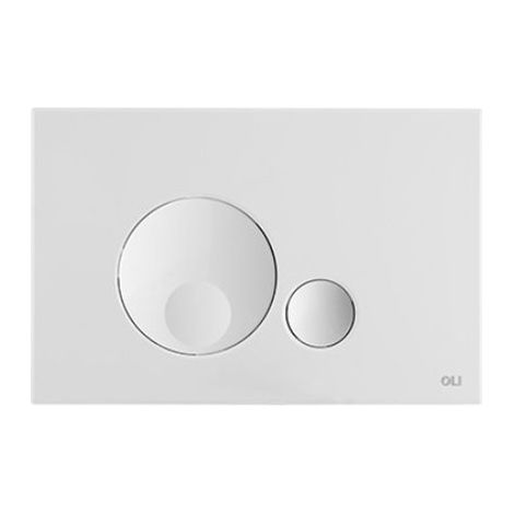 OLI Placca di Comando Globe Bianca per Cassette WC ad Incasso OLI - OL0152949 Bianco