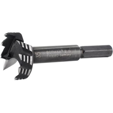 Famag WS Bormax 2.0 Forstnerbohrer 18 mm Bohrer mit Zentrierspitze Länge 90 mm
