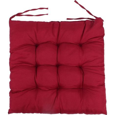 Chair Mat - Red - Polyester - Washable and Comfortable