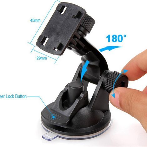 Support GPS de voiture, tableau de bord/pare-brise Support pour moniteur de caméra de recul (1/4)