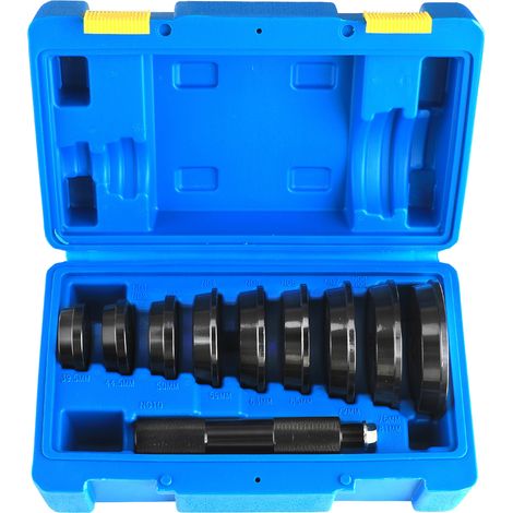 [JAMAIS UTILISÉ]Extracteur de roulements pour automobiles, 10 pièces, presse hydraulique pour machines-outils de pressage et de pressage de roulements de 39,5 à 81 mm, noir