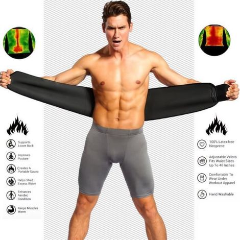 Ceinture Amincissante - Néoprène Flexible - Pour Entraînement Abdominal Et Posture - Taille Unique - 1 Pièce (1/4)