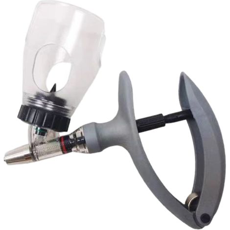 1 injecteur, Seringue continue réglable, Distributeur automatique de vaccin, Avec flacon, Pour porcs bovins ovins (1/5)