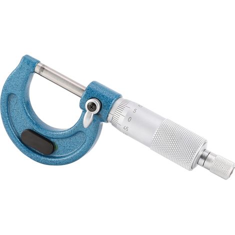 Règle laser micrométrique 0–25 mm, spirale en acier au carbone, dispositif de mesure et de verrouillage en acier au carbone pour la mesure du diamètre extérieur (1/5)