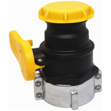 Adaptateur de réservoir  IBC 75mm  DN50 Vanne à papillons de vidange Raccords de vidange pour carburant à huile, vanne de tonne (1/5)