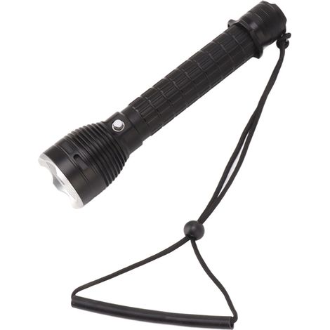 Lampe torche de plongée étanche IPX8 3200 lm, alliage d'aluminium, 3 modes d'éclairage, lampe torche sous-marine pour les aventures. (1/5)