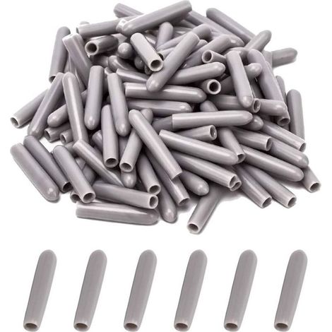 Tappi per lavastoviglie [100 pezzi], coperture per cestello lavastoviglie, tappi per proteggere i perni del cestello della lavastoviglie, antiruggine (grigio) - Crezuo