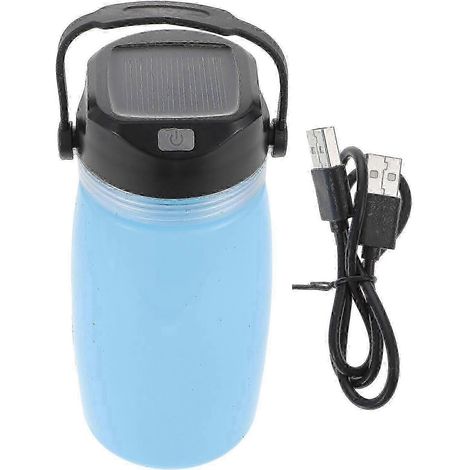 Bouilloire compacte rechargeable par USB avec lampe de tente, idéale pour les amoureux de la nature, bouilloire de camping portablejsaf (1/2)