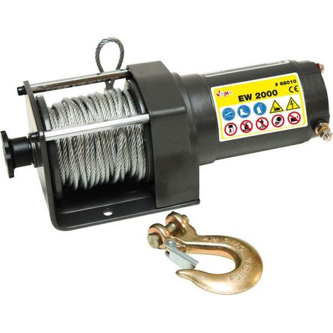 Treuil 0,9 T pour quad, tracteur tondeuse, Holder - 12 V - EW 2000
