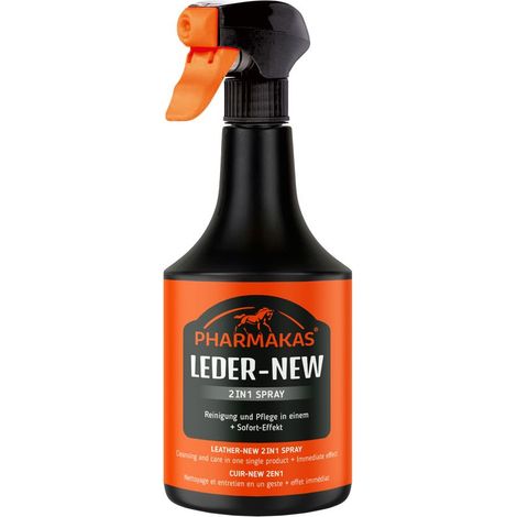 Pharmakas leather-new 2in1 pulisce, cura e nutre tutti gli articoli in cuoio 500 ml