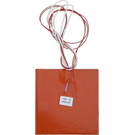 Importierte Silikon-Heizmatte 120 x 120 mm, 2 V, 120 W, Heizplatte, Orange