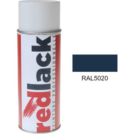 Sprühfarbe 400 ml – RAL 5020 - Seidenmatt - Nachtblau - für verschiedene Oberflächen - Redlack