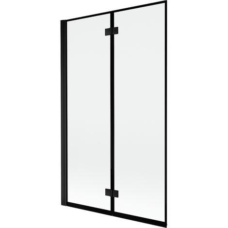 Mexen Mist paratia doccia a 2 ante sinistra 110 x 150 cm, cornice nera, nero - 8A9-110-002-70-70-L (1/5)