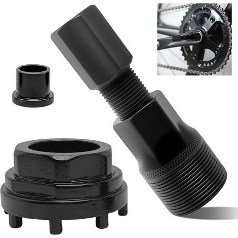 Extracteur de Manivelle de Vélo, 42MM, Outil de Verrouillage de Vélo, Extracteur de Manivelle de Vélo avec 8-Dents Lockring Tool, Outil de Pédalier Compatible pour Réparation de Vélos (1/5)