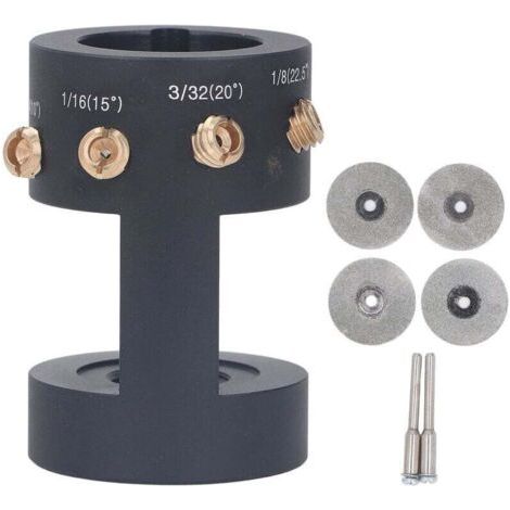 Tête d'affûtage pour électrode tungstène - Meuleuse précise pour soudure TIG - Alliage aluminium durable (1/4)