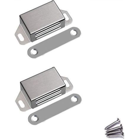Magnetic Door Lock – Robust magnetic door lock made of stainless steel, capable of supporting up to 13.6 kg, suitable for kitchen and bathroom cabinets. (1/4)