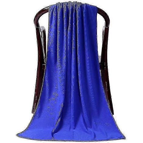 Serviette de bain de sport absorbante 80 x 180 cm - Bleu - 671553 (1/5)
