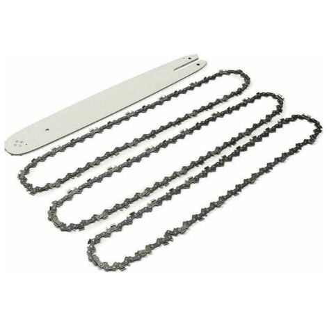 16'' Führungsschiene + 3 Kettensägenketten für STIHL 009 012 021 E180 MS180 MS190 MS250 HT70 Cisea (1/4)