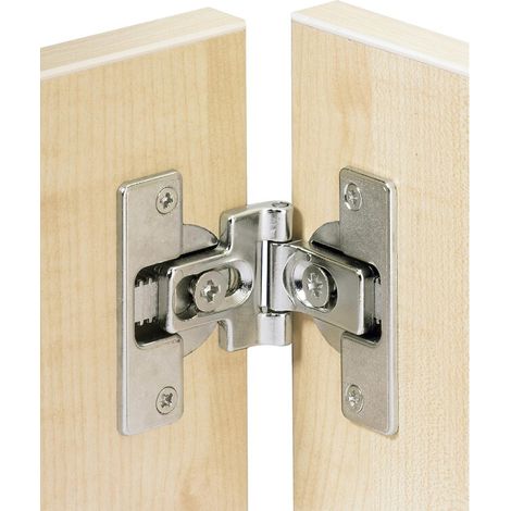 Hettich – Charnière invisible 180° pour portes pliantes – Boîtier à visser Ø 35 mm – Réglage continu jusqu'à + 4 mm – Entraxe 52 mm