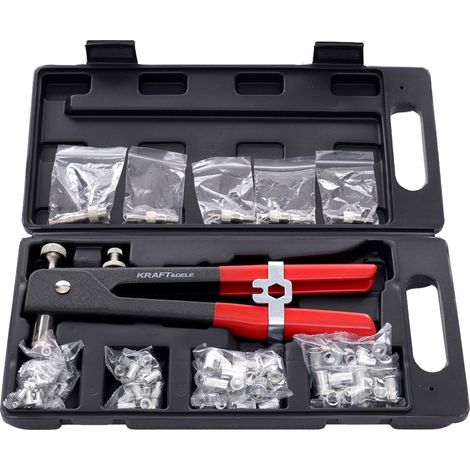 Riveteuse manuelle pour écrous à sertir, 106 pièces. KD10555 (1/5)