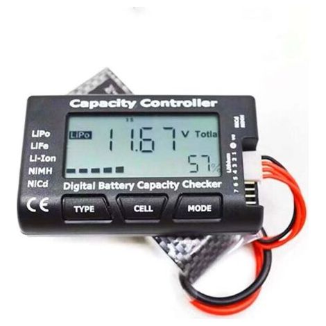 Testeur de capacité de Batterie numérique, Capacité de la Batterie de Tension Vérificateur Contrôleur Testeur avecEcran LCD, pour LiPo Vie NiMH Li-ION (1/4)