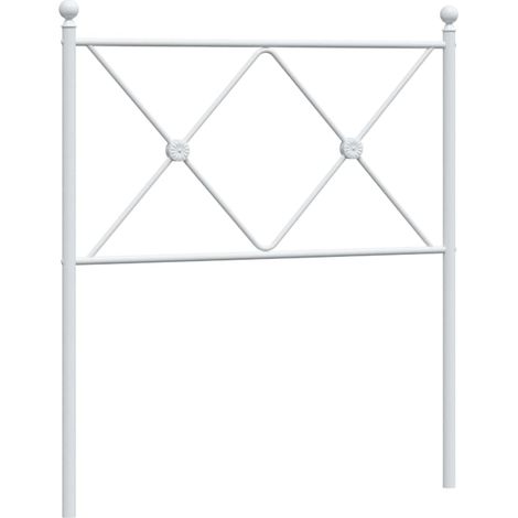 Maison Exclusive - Ersatz-Kopfteil Metall Weiß 75 cm