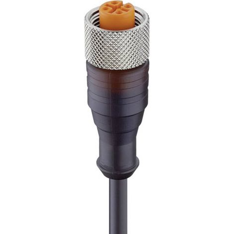 Lumberg Automation 11355-1 Connettore confezionato per sensore o attuatore M12 Presa dritta 2.00 m Numero di poli: 4 1