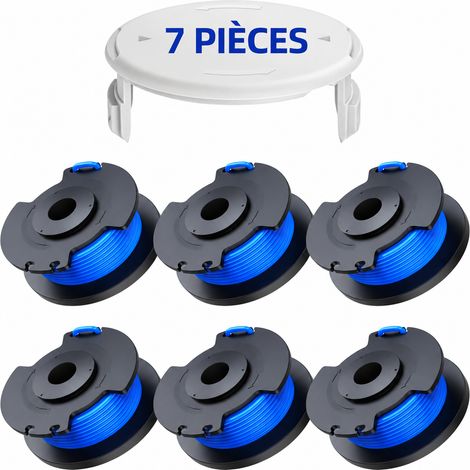 Kit X009 R6 bobines de fil et 1 capuchon bleu en boîte pour coupe-bordure Ryobi 19 × 12,2 × 3,6 cm 200 g – Livraison gratuite (1/5)