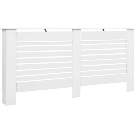 Cache-radiateur Blanc 172x19x81,5 cm MDF