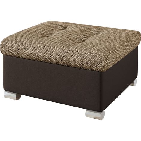 Pouf Comfivo Gemma, Soft 066 + Lawa 02, 41x68x70cm, Diamètre: 0, Faux cuir + Tissu, Pieds: Plastique, 0 (1/5)
